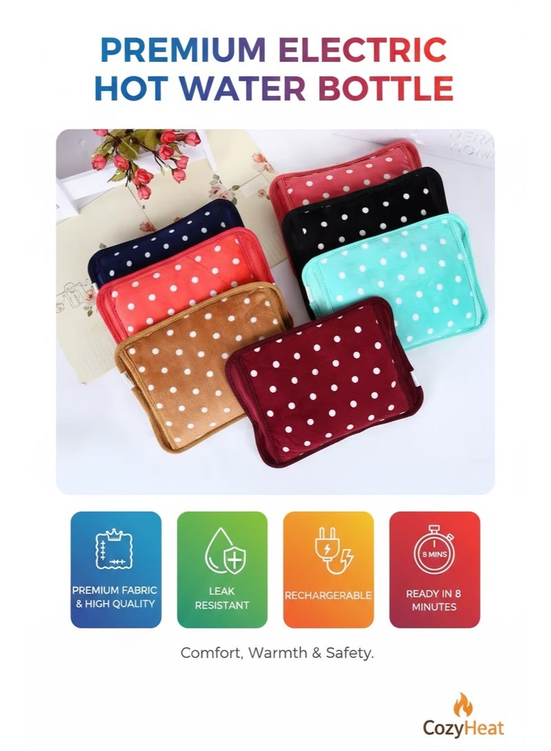 Cloudlyn Rechargeable Hot Water Bag Electric Warm Bottle For Pain Relief  Blue - Image 3